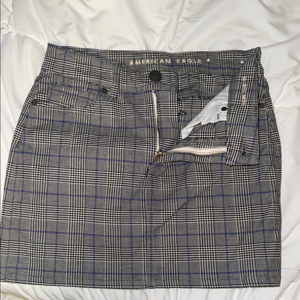 American Eagle Outfitters Black and White Mini Pencil Skirt